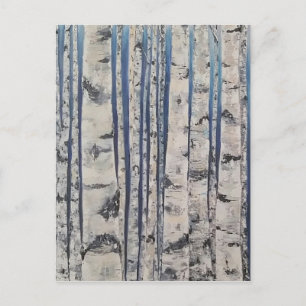 Birch träd Morse Code Vykort