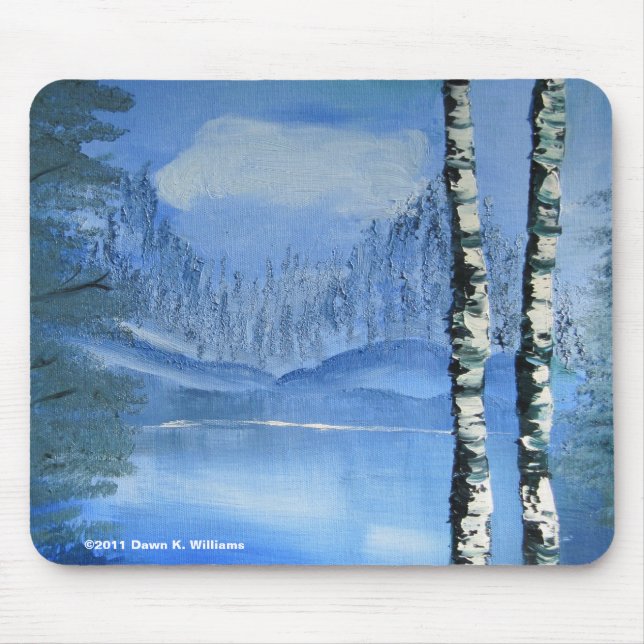 Birch Träd Mousepad Musmatta (Framsidan)