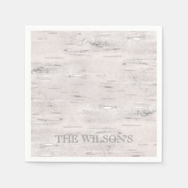 Birch Träd Natural NAMN utanför Nuetals Aspen Pappersservett