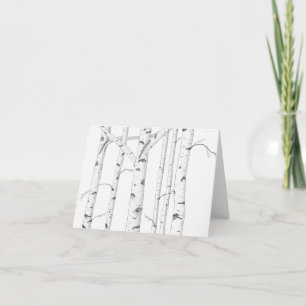 Birch Träd Note Card NCB4 Anteckningskort