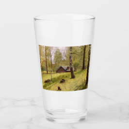 Birch Träd på Sveriges landsbygd (Jansson) Glaskopp