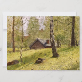 Birch Träd på Sveriges landsbygd (Jansson) Kort