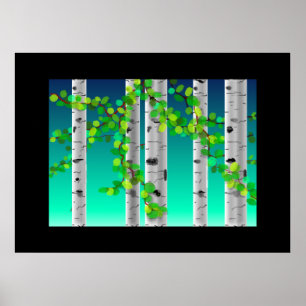 Birch träd, poster