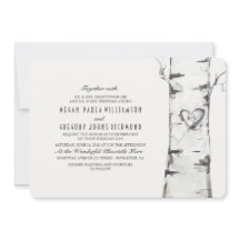 Birch Träd Rustic Bröllop