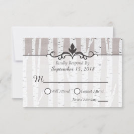 Birch Träd Rustic Nature Wedding OSA