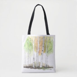 birch tree bag tygkasse