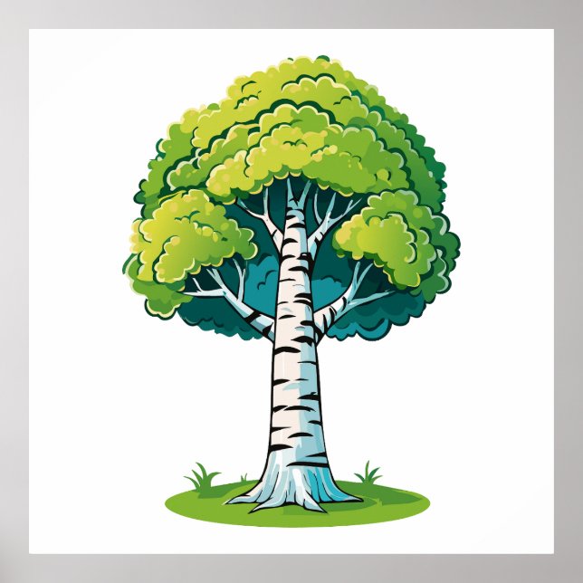 Birch tree poster (Framsidan)