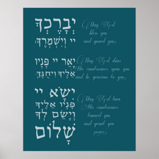 Birchat Kohanim - Priesty Blessing Poster