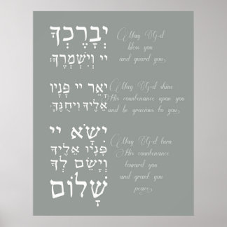 Birchat Kohanim - Priesty Blessing Poster