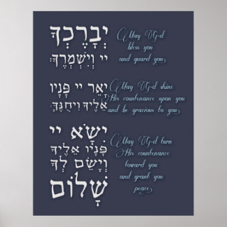 Birchat Kohanim - Priesty Blessing Poster