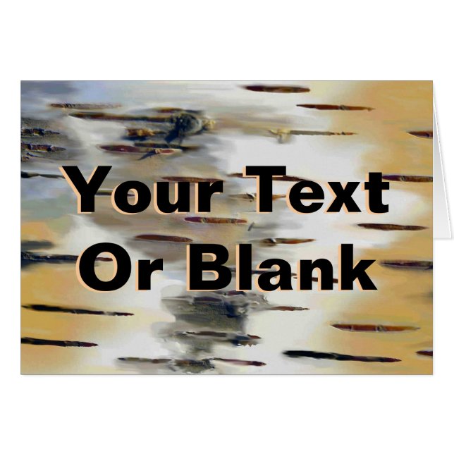 Birchbark Hälsningskort (Framsidan Horizontal)