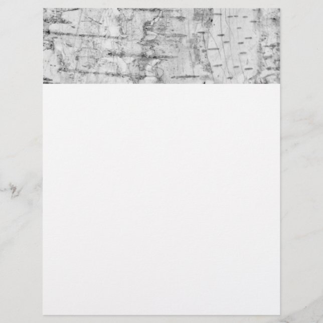 Birchbark mönster letterhead brevhuvud (Framsida)