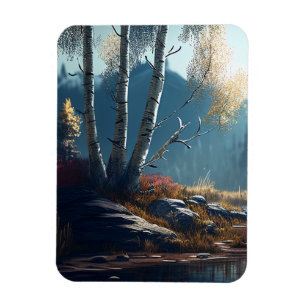 Birches Northern Ireland Round, Birch View Magnet