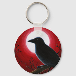 Bird 62 Kråka Raven Nyckelring
