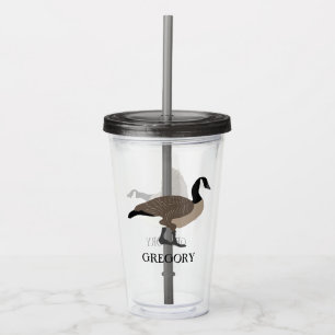 Bird Älskare Canada Geese Illustration Personlig Take Away Mugg