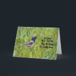 Bird Älskare Cute Birthday Card Friend Kort<br><div class="desc">Min ursprungliga digitala grafik med mitt originalfoto av en Mörk-ögonfågel i träd finns på detta söt födelsedagskort. Bilden bearbetades med en vattenfärgsfantasi för ett illustrerat och vismiskt utseende. På kortets framsida, stater "En liten fågel sa mig att din födelsedag kommer snart.." och insidan av kortet stater "Din favorit pepar, och...</div>