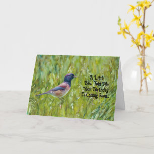 Bird Älskare Cute Birthday Card Friend Kort
