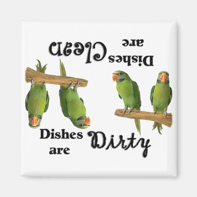 Bird Älskare Dishwasher Magnet (Framsidan)