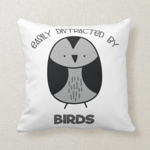 Bird Älskare Gift for Bird Watchers Easily Distra Kudde