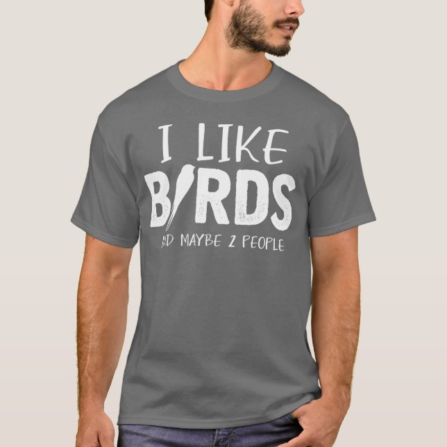 Bird Älskare Joke People Budgie Parrot Hummingbird T Shirt (Framsida)