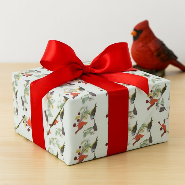 Bird Älskare kardinal Decoupage Craft eller Gift Presentpapper (Skapare uppladdad)