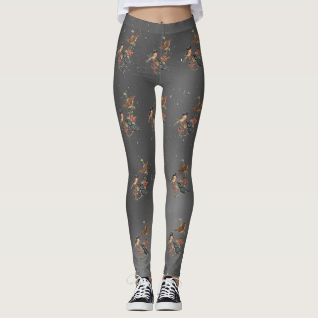 Bird Älskare Leggings (Framsida)