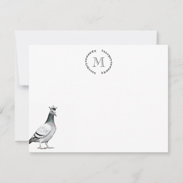 Bird Älskare Pigeon Personlig Royal Anteckningskort (Framsida)