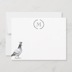 Bird Älskare Pigeon Personlig Royal Anteckningskort