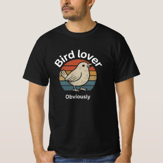 Bird Älskare T-Shirt - Cute Bird Graphic Tee