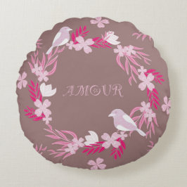 bird amour rund kudde