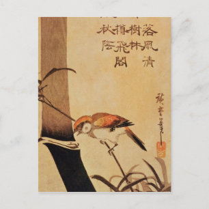 Bird and bamboo, c.1830 vykort