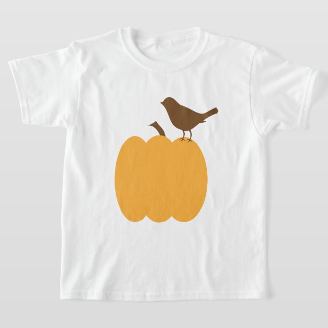 Bird and Pumpkin Silhouette Tröja (Laydown)