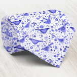 Bird and Wildblommor Blommigt Watercolor Blue Whit Slips<br><div class="desc">Moderna och contemporary vattenfärgsfåglar och vild blommor mönster i blått runt vinden på vit bakgrund. Originalkonst av Nic Squirrell.</div>