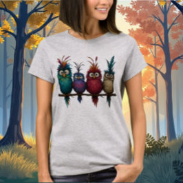 Bird är Ord Dam T-Shirt