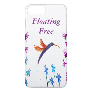 Bird Art Blommigt Hummingbird