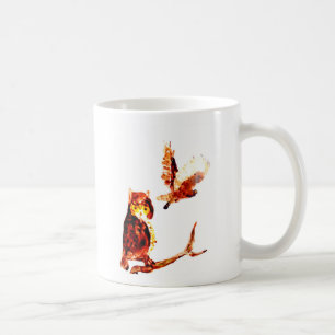 Bird Art Brown Tawny Uggla Kaffemugg