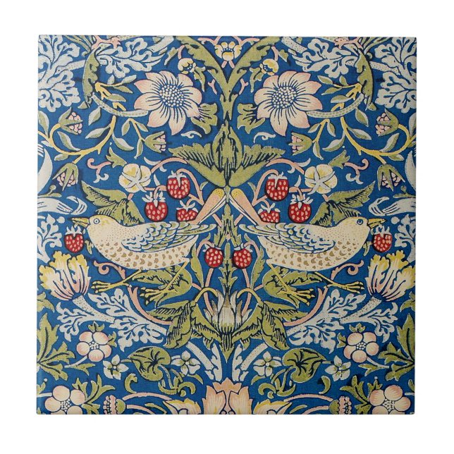 Bird Art nouveau Design Kakelplatta (Framsidan)