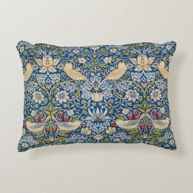 Bird Art nouveau Design Prydnadskudde (Framsidan)