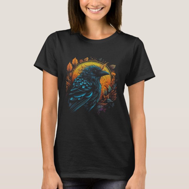 Bird Artwork  Bird Motif Animal Bird 7 T Shirt (Framsida)
