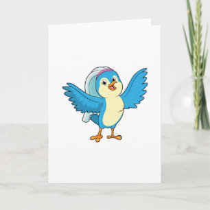Bird as Bride with Veil Kort
