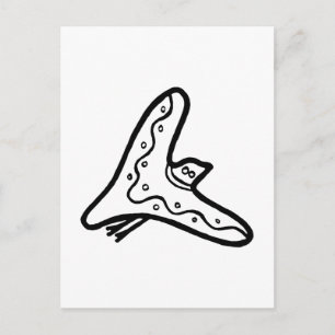Bird, Australian teckning (Aborigine) Vykort