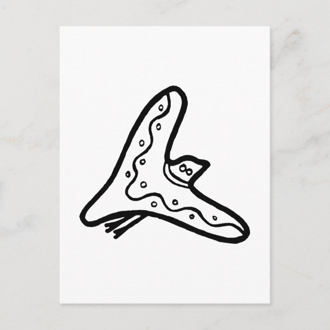 Bird, Australian teckning (Aborigine) Vykort (Framsida)