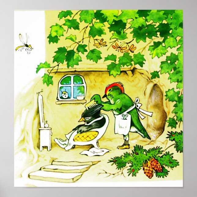 Bird Barber Poster (Framsidan)