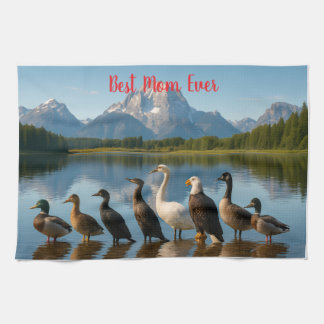Bird Best Mamma någonsin Personlig Kitchen Towel Kökshandduk
