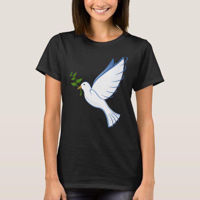 Bird Bird Lover Flying Freedom Peace T Shirt (Framsida)