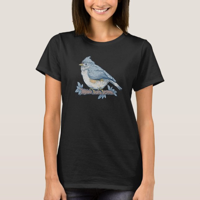 Bird Bird Watching Bird Watcher Birder Blue Jay Fl T Shirt (Framsida)
