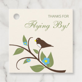 Bird Birthday Gåvor Etiketter