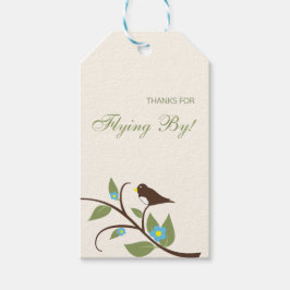 Bird Birthday Presentetikett