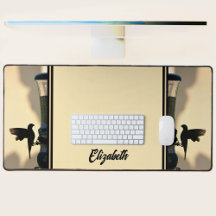 Bird Black Silhouette Golden Gult Anpassade