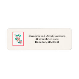 Bird Blossom Returadress Etikett